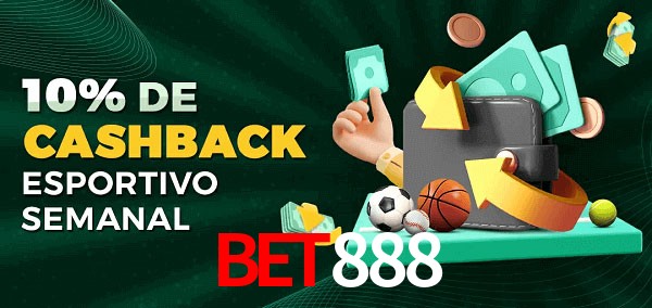 10% de bônus de cashback na Bet888