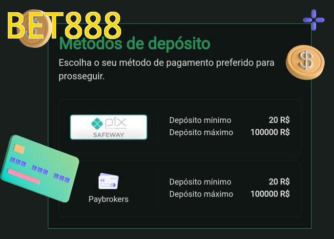 O cassino BET888bet oferece uma grande variedade de métodos de pagamento